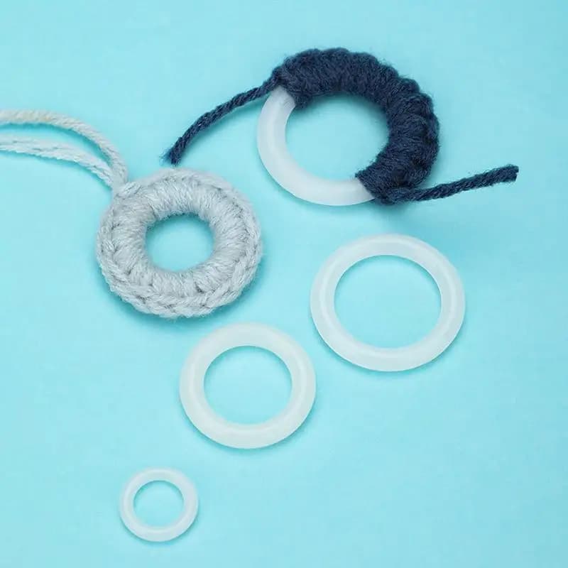 Anelli in Plastica per Uncinetto Fai-da-Te, Accessori per Borse, Misure da 12,7mm a 50mm, Confezione da 1