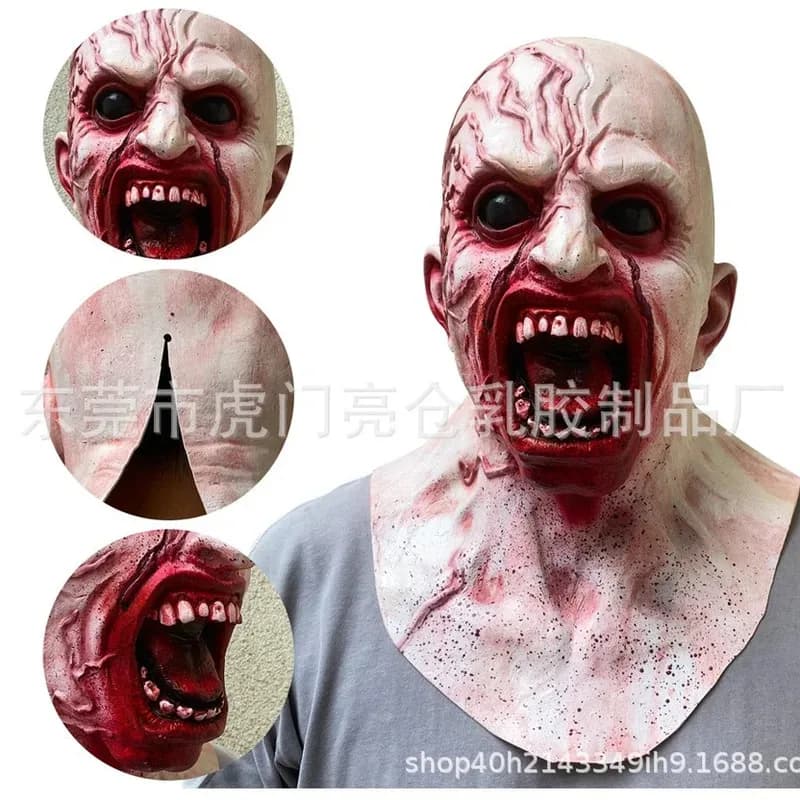 Halloween horror mask Zombie Masks latex Party Cosplay Bloody Disgusting Rot Viso Scary Masque Masquerade Mascara Terror Masker