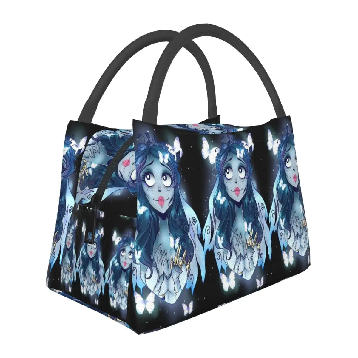 Halloween Film Corpse Bride Ghost Tim Burton Insulated Lunch Bag Storage Food Boxes Container Cooler Thermal Lunch Box Tote