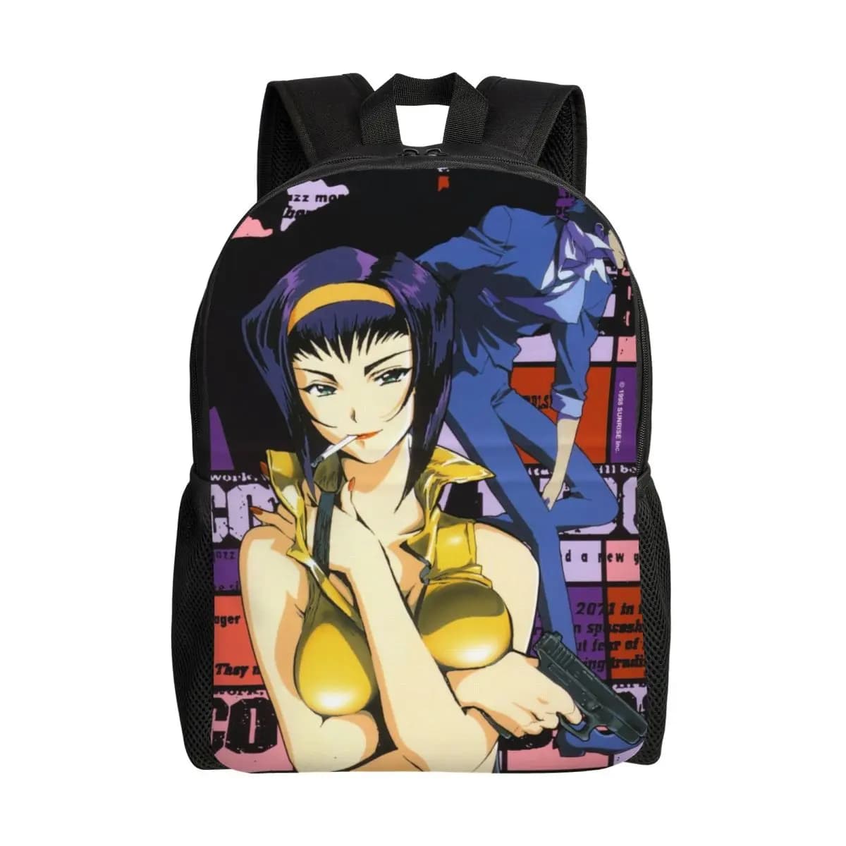 Zaino da viaggio personalizzato Cowboy Bebop Anime per uomo e donna, borsa per computer da scuola, cartone animato Manga Zaini per Studenti Universitari