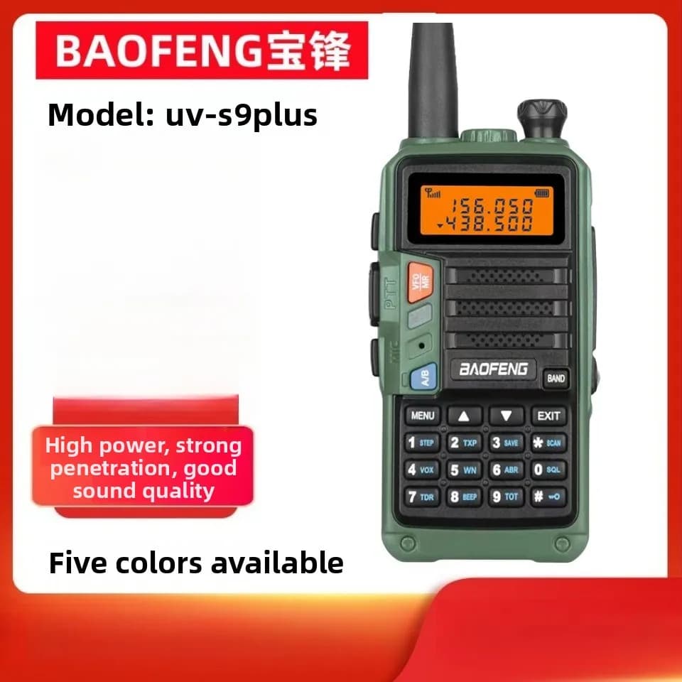 BAOFENG UV-S9 PLUS Ricetrasmittente Dual Band ad Alta Potenza Antiurto per Uso Esterno