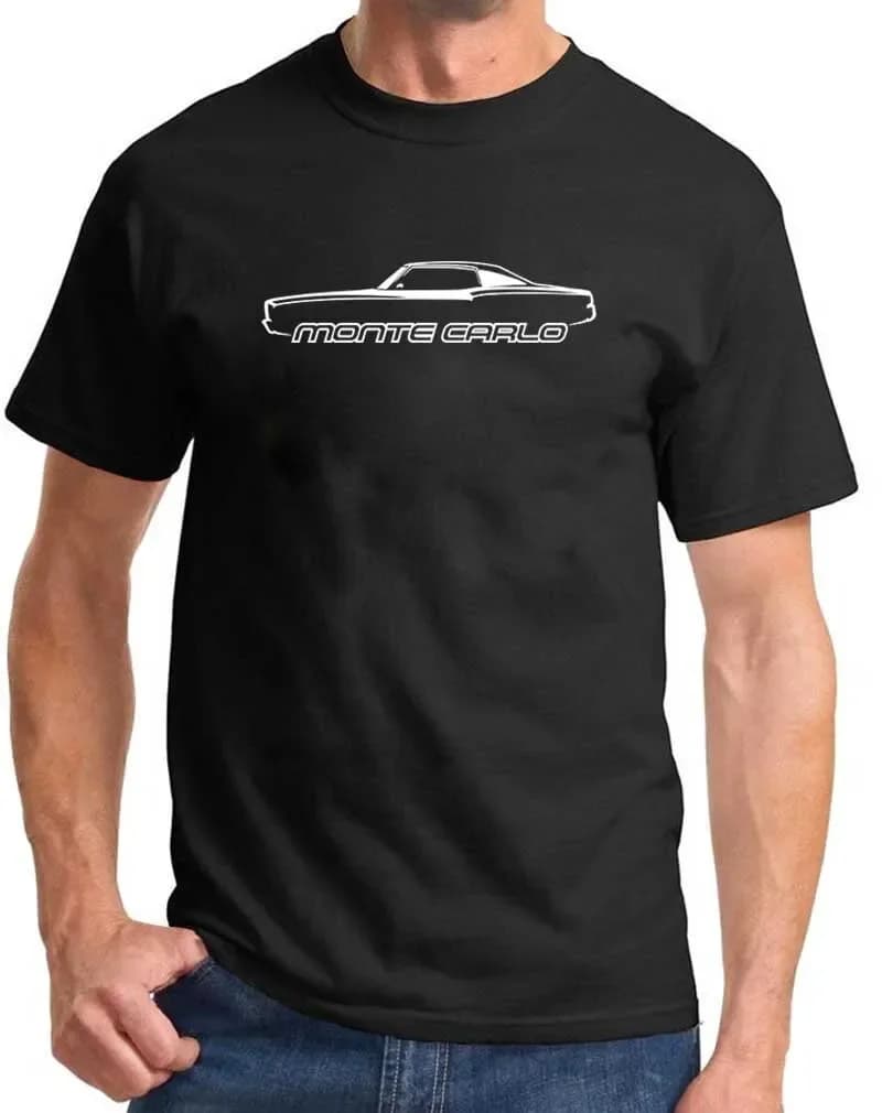 1970 1971 1972 Monte Carlo Classic Outline Design T Shirt