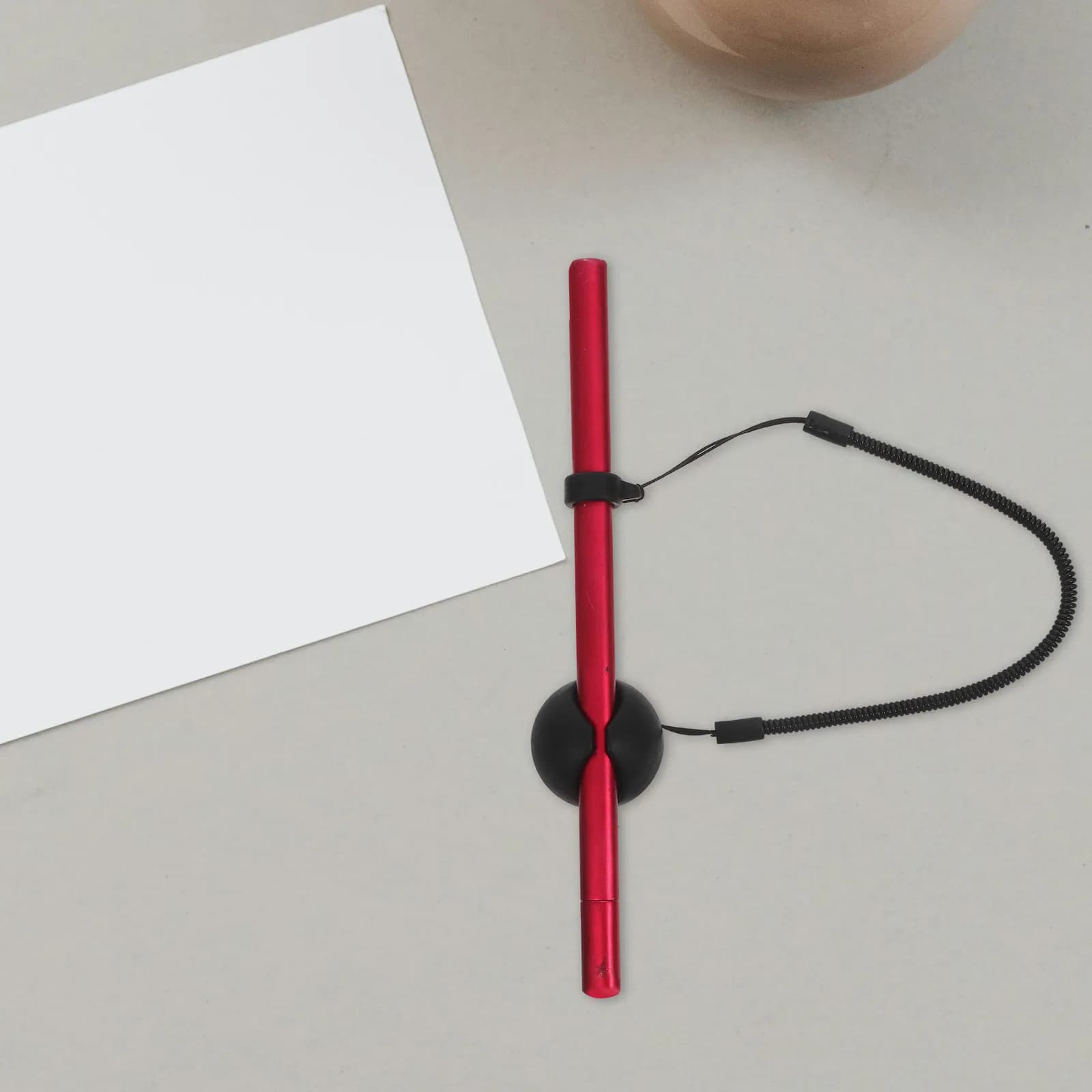 2 Pezzi Laccetti Elastici Retrattili per Penne, Supporti Anti-Smarrimento per Penne da Scrittura, Corda Elastica per Scrivania e Tablet