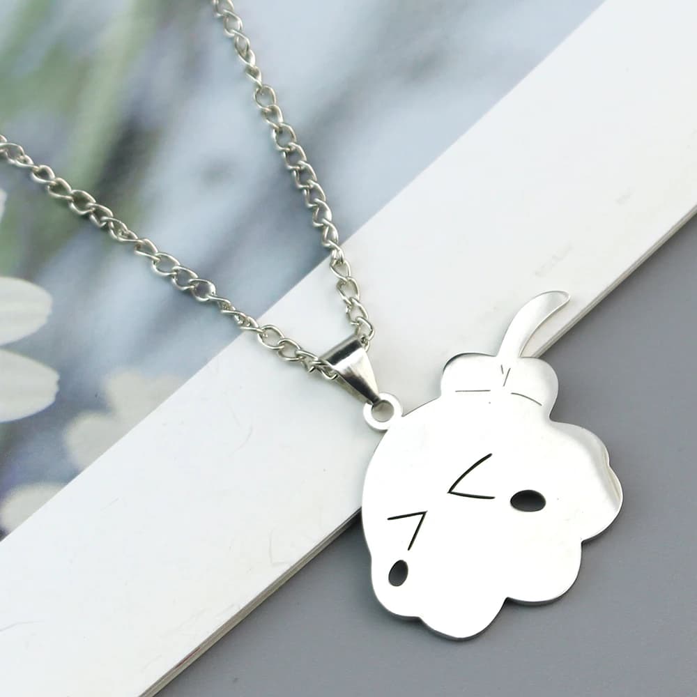 Simpatica collana Bocchi The Rock Collana con ciondolo in acciaio al titanio anime Accessori cosplay