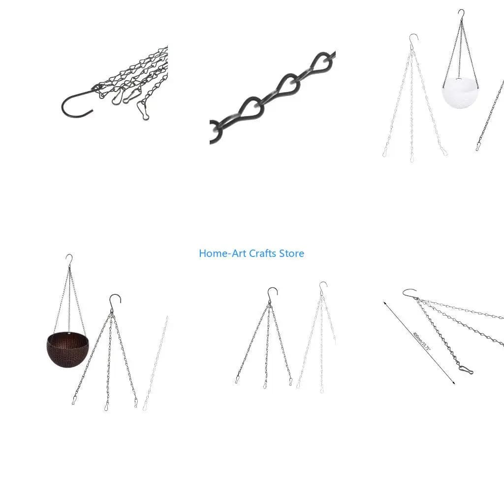 Y3NA 3 Point Flower Pot Chain Garden Plant Hangers Chains Supplies