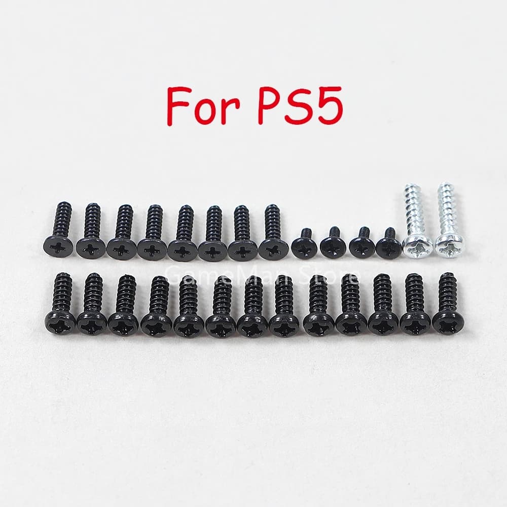 Kit di riparazione viti set completo di ricambio da 5 set per PlayStation 5 PS5 Maniglia 27 in 1 Accessori per viti