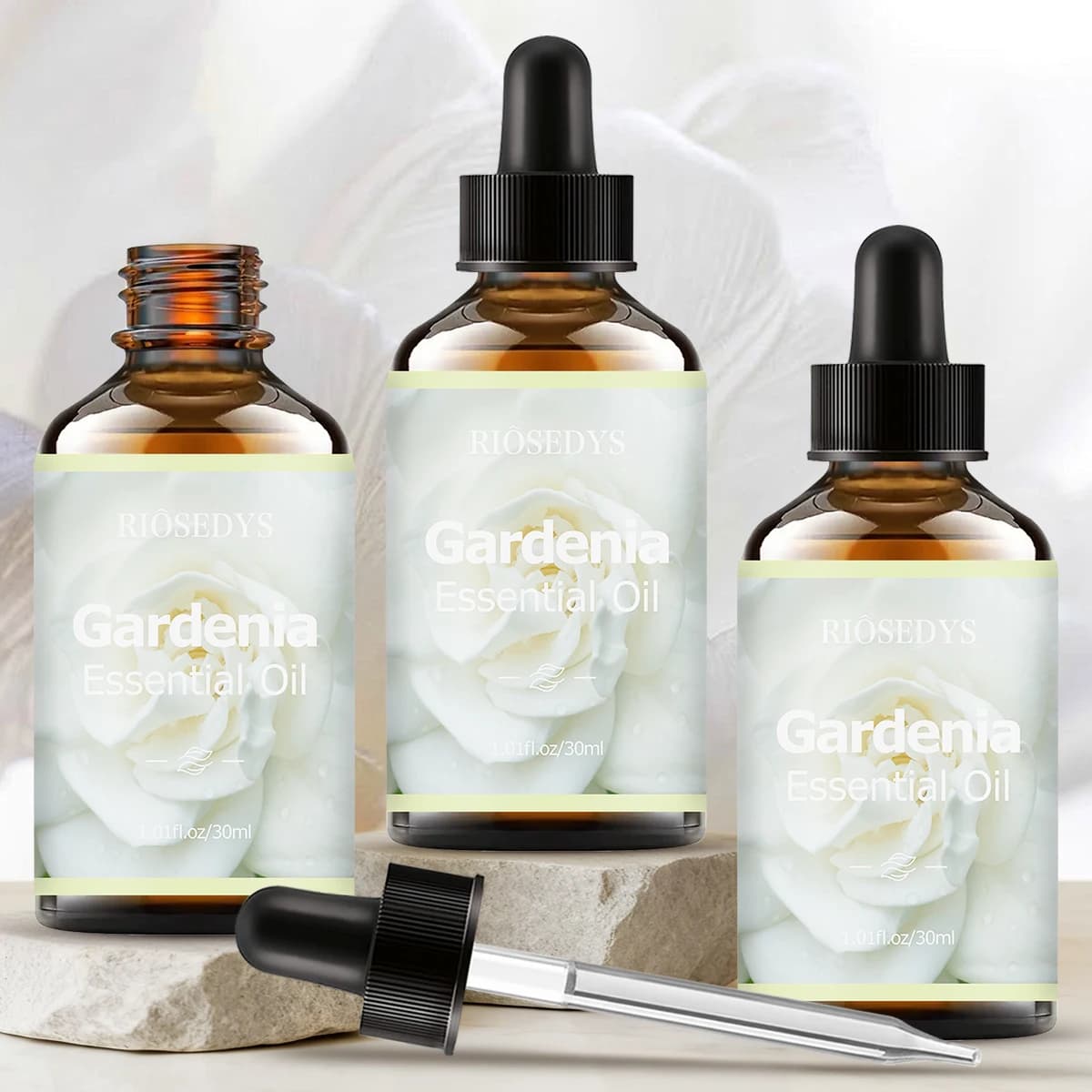 Olio essenziale di GARDENIA, fragranza naturale, adatto per trattamenti di massaggio corporeo, cura dei capelli e diffusori.