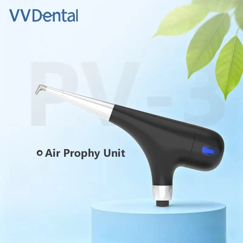 VVDendal Air Prophy Dental Teeth Whitening Spray Jet Air Flow Water Polisher Oral Hygiene Device for Tooth Cleaning