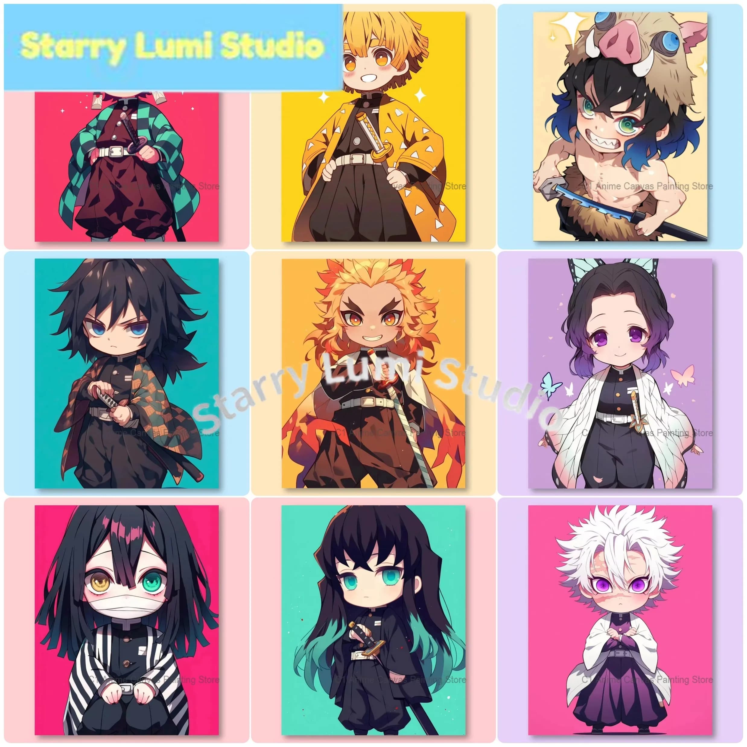 D-Demon Slayer Tanjiro Nezuko Anime Diamond Painting Mosaico Ricamo Diamantato Fatto a Mano Arte Regalo Squisito Decorazione Casa