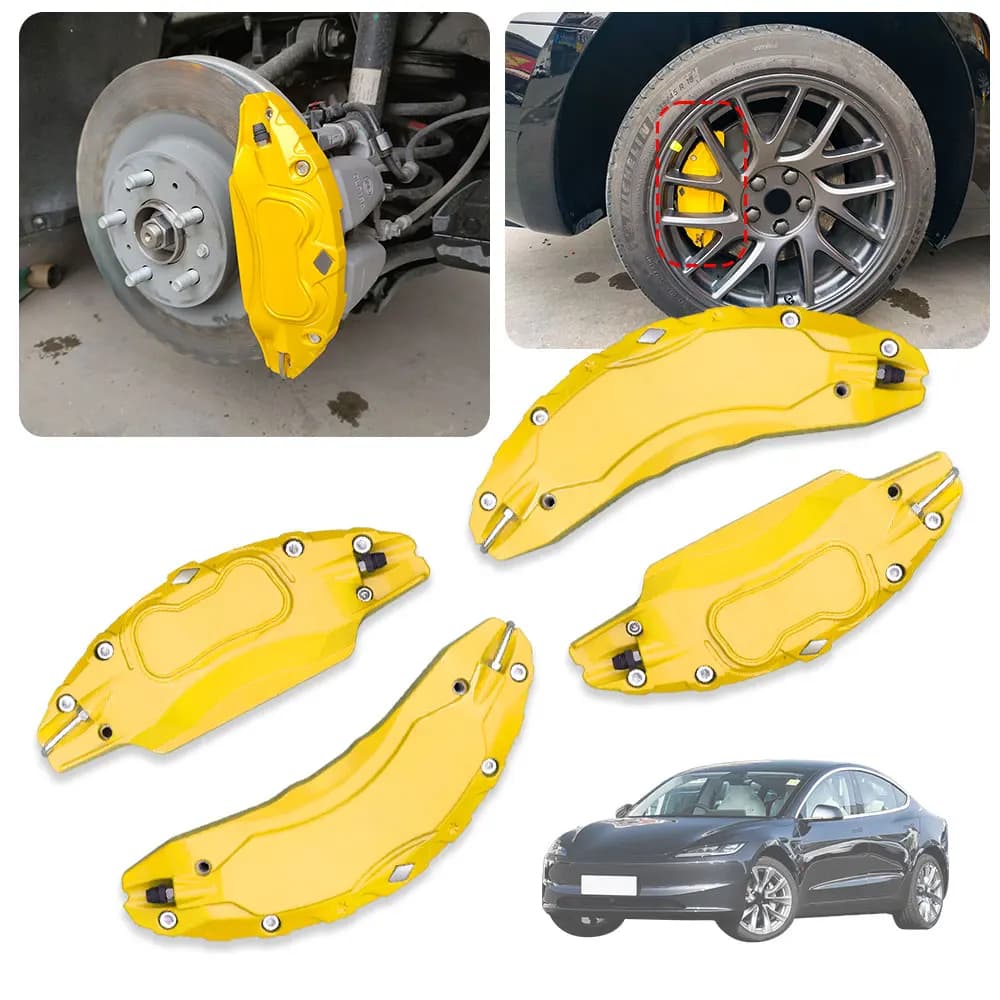 Per Tesla Model 3 Highland 2024 2025 2026 Copricerchi Freno 18 19 pollici Set 4 Pezzi con Adesivo