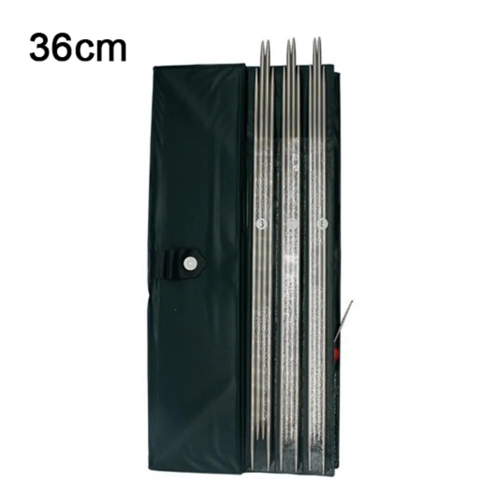 Ferri da maglia circolari in acciaio inossidabile 43/65/80/100/120 cm con borsa uncinetto artigianato fai da te strumenti per maglieria fatti a mano per la casa