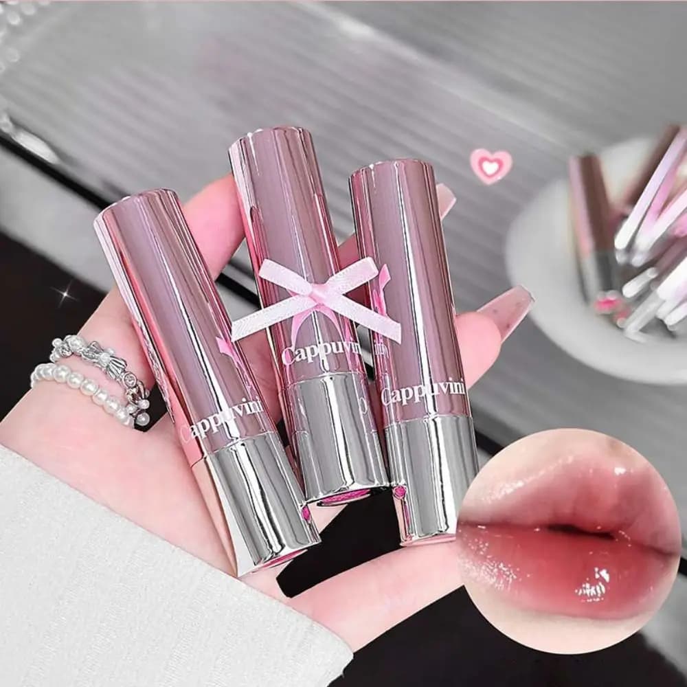 Balsamo Labbra Idratante Effetto Anti-Rughe, Leggero e Idratante, Facile da Trasportare, Trucco Labbra, Bellezza e Salute, Mini Lucidalabbra per Ragazze