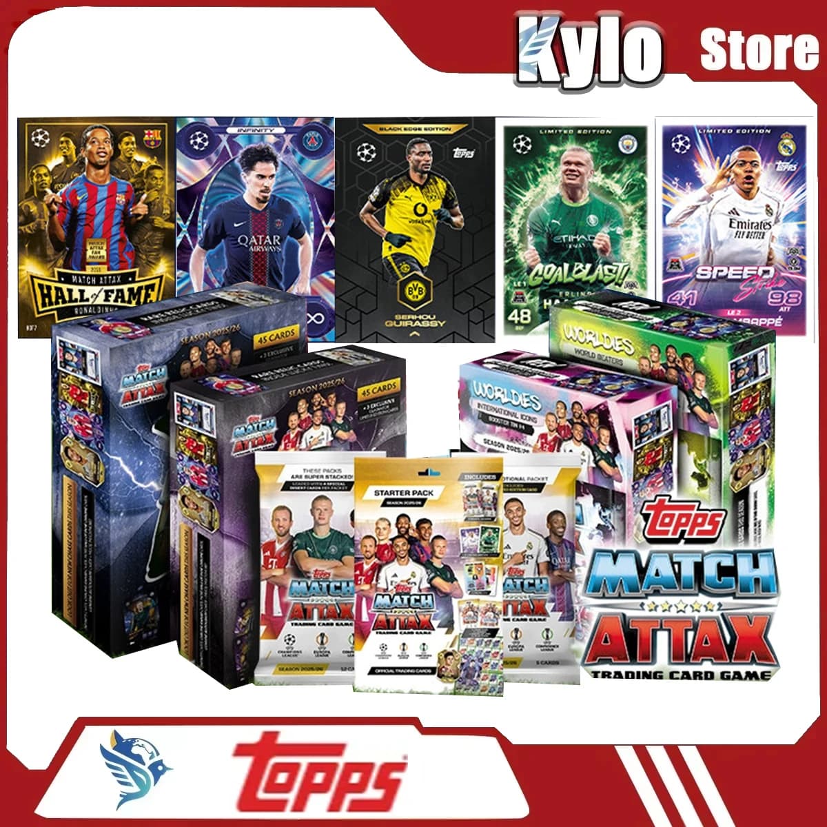 2025-26 Topps Match Attax UCC Football UEFA Champions League Series Carte Collezionabili Sportive Designer Toys Regali