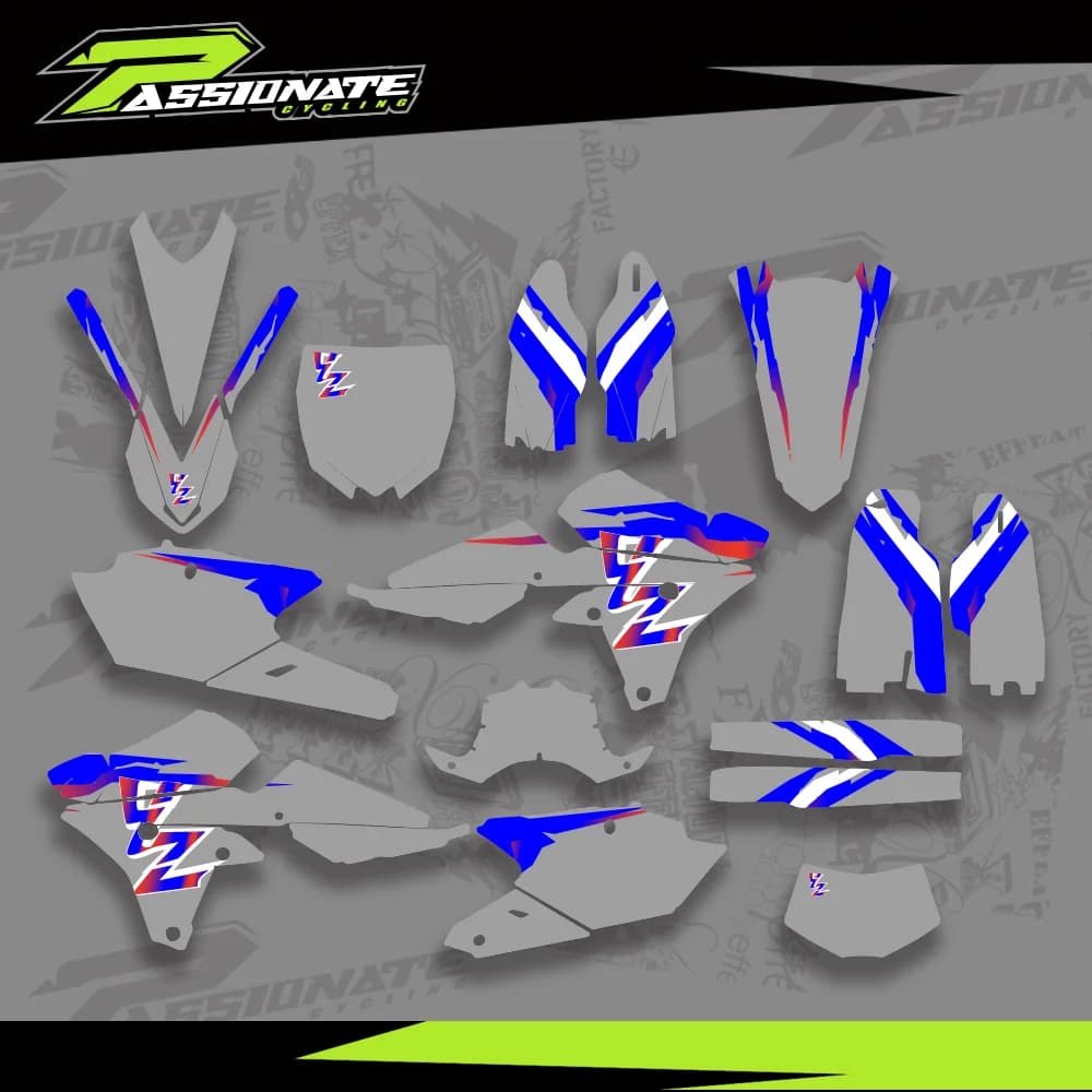 Decalcomanie Adesivi Kit Grafica Per Yamaha YZ250F YZF 250 2018-2014 Per YZ250FX 2019-2015 Per YZ450F YZF 450 2014-2017