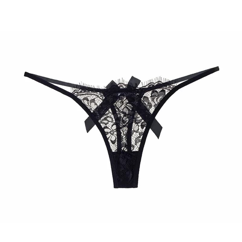 Mutandine Sexy in Pizzo, Perizoma da Donna, Slip Trasparenti con Dettagli Traforati, Lingerie Femminile a Vita Bassa, Taglie S-XL