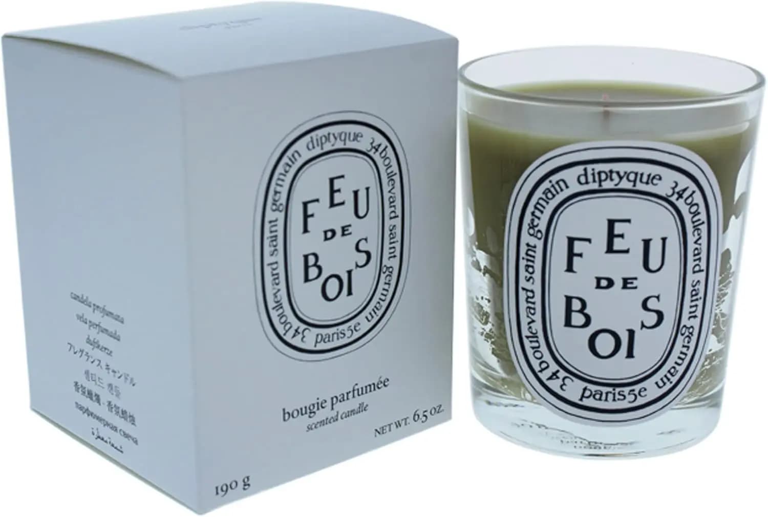 Red Wood Perfume Candle, 6.5 oz, 3.5" Height x 3" Diameter for Home Furniture