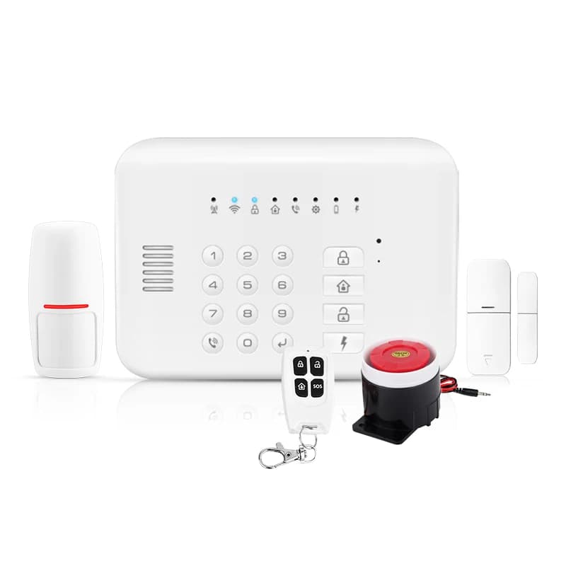 Sistema di allarme antifurto WIFI + GSM Tuya APP telecomando rilevatore di movimento PIR contatto porta sensore di allarme di sicurezza domestica