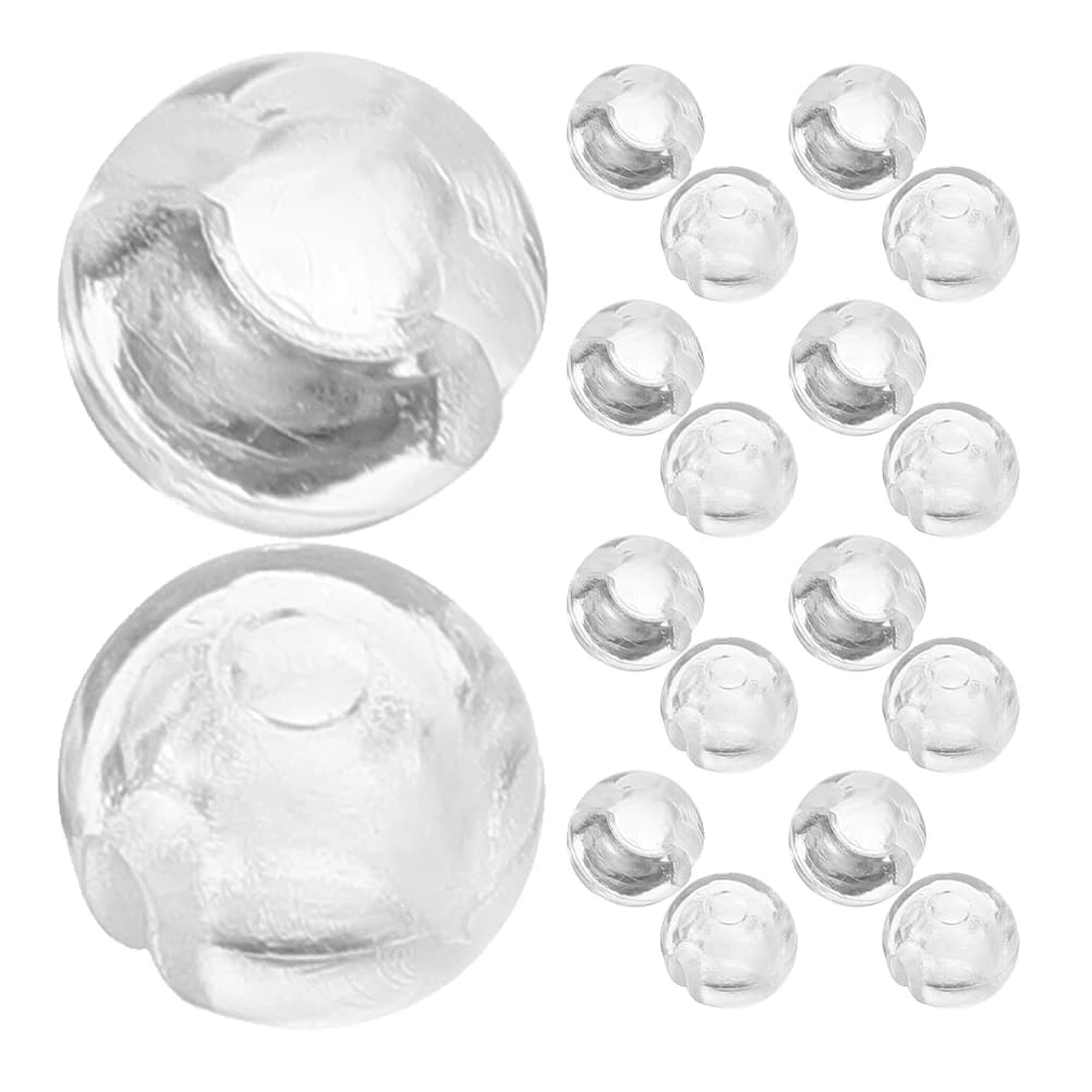 25 Pezzi Fermacatenella a Sfera Trasparenti per Tende a Rullo, Accessori per Catene di Controllo Tende e Tapparelle