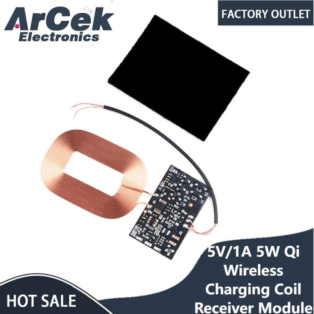 Qi Standard Wireless bobina di ricarica modulo ricevitore circuito bobina fai da te per telefono per batteria 5V 1A 5W caricatore rapido veloce fai da te