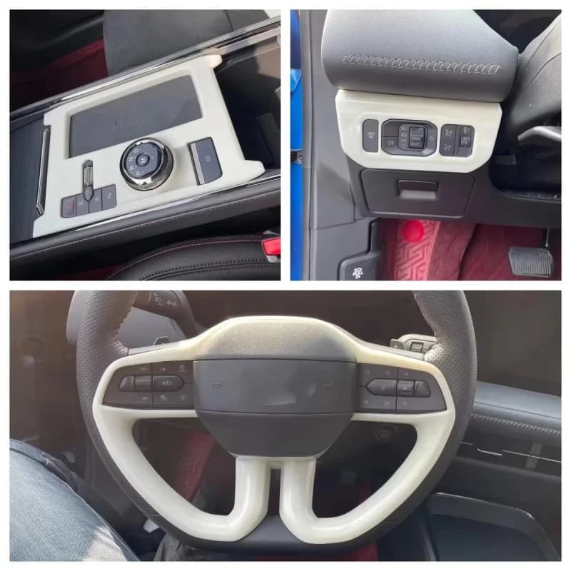 Measure For Ford Mondeo Fusion Evos 2022 2023 Accessories Shift Stall Gear Cover Frame Trim Decorative Wheel