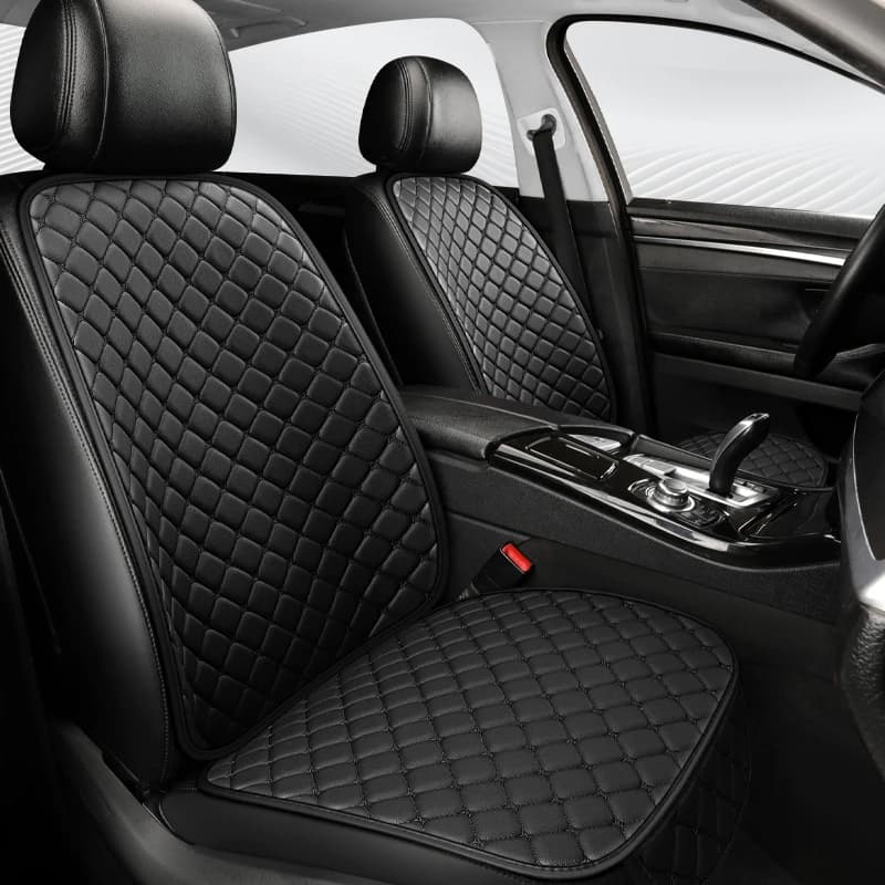 Universal seat cushion in leather, new, for all seasons, for 26 years of duration, for driving seat and passenger, small, in three pieces, breathable, durable, co.