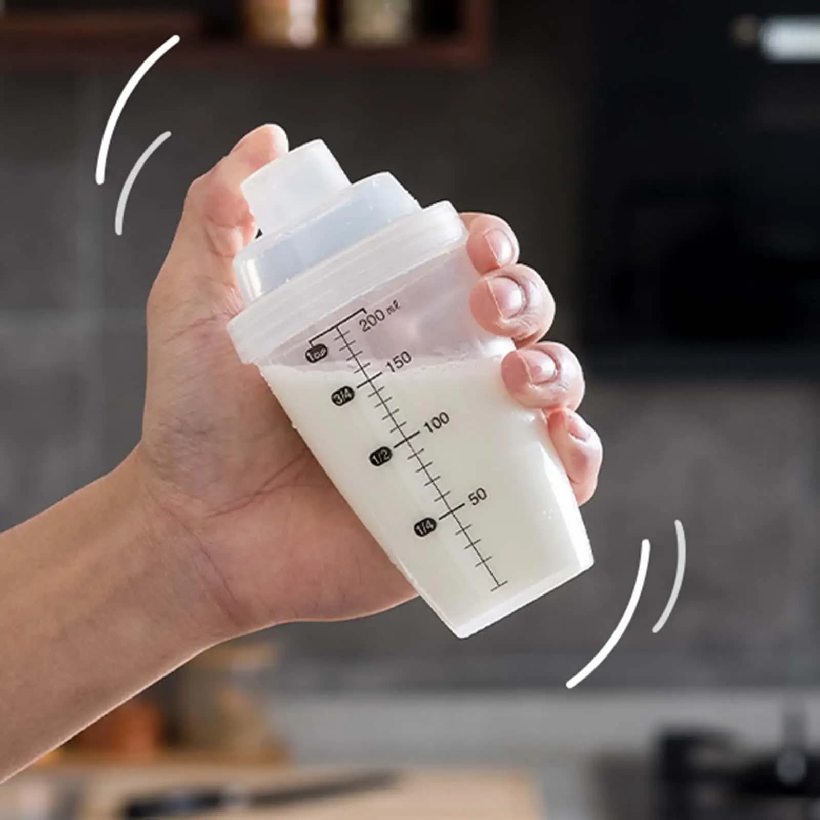 Protein Shaking Blender Versatile Shaker Bottle Water Cup With Scale Mix Protein Powders Cocktail Shaker Matcha Apart Beverage