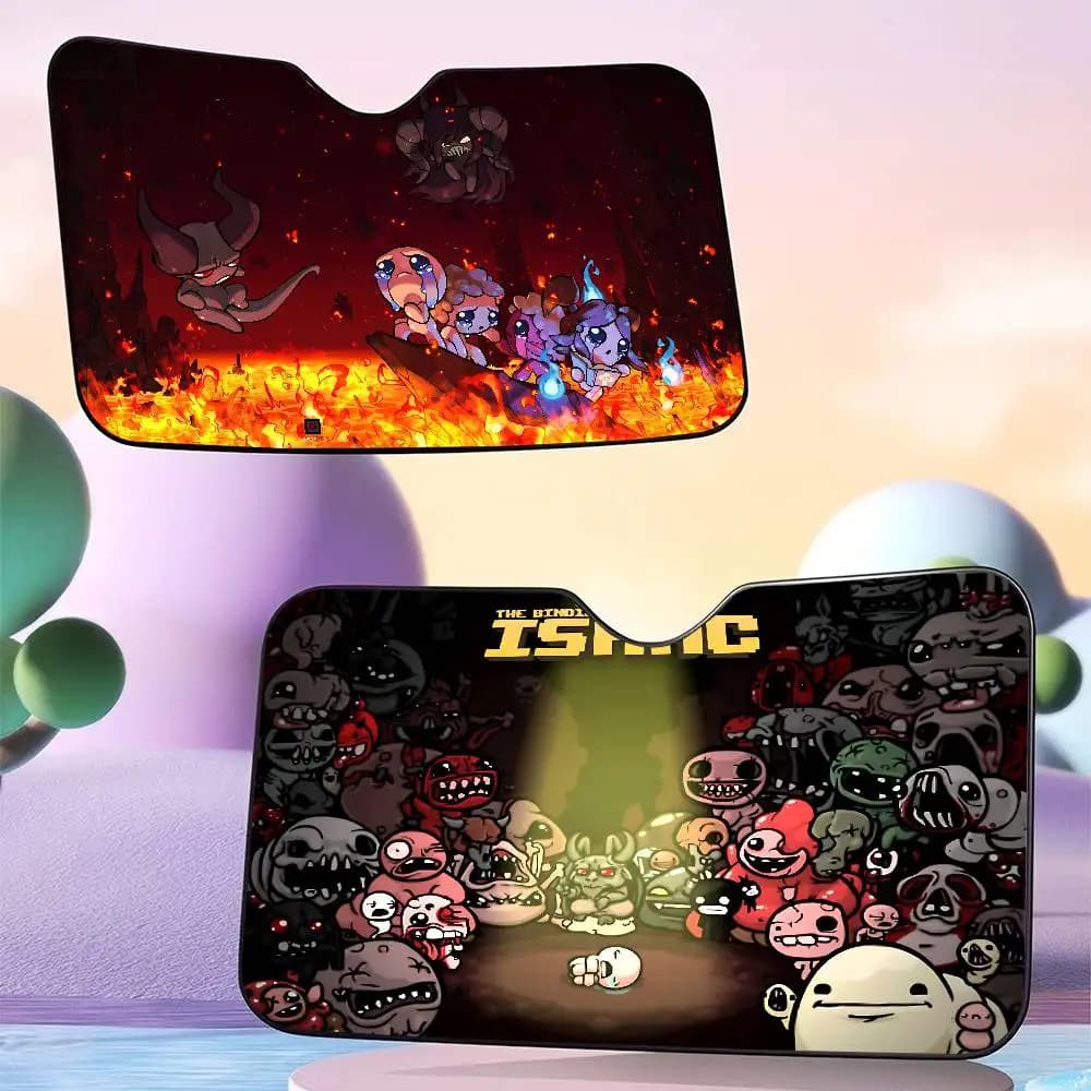 Parasole Divertente per Parabrezza Auto The Binding Of Isaac, Pieghevole, Protezione UV, per Finestrino Anteriore