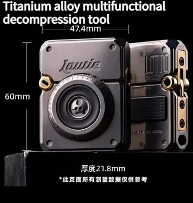 Titanium Alloy High-end EDC Decompression Press Ratchet Helmet Shell Body Toy Mechanical Tool Gift Replaceable Lighter Liner