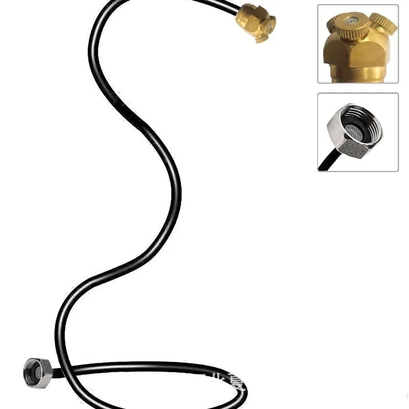 Outdoor Garden Universal Misting Cooling System Flexible Bendable Hose Water Spray Irrigation Device for Patio Courtyard