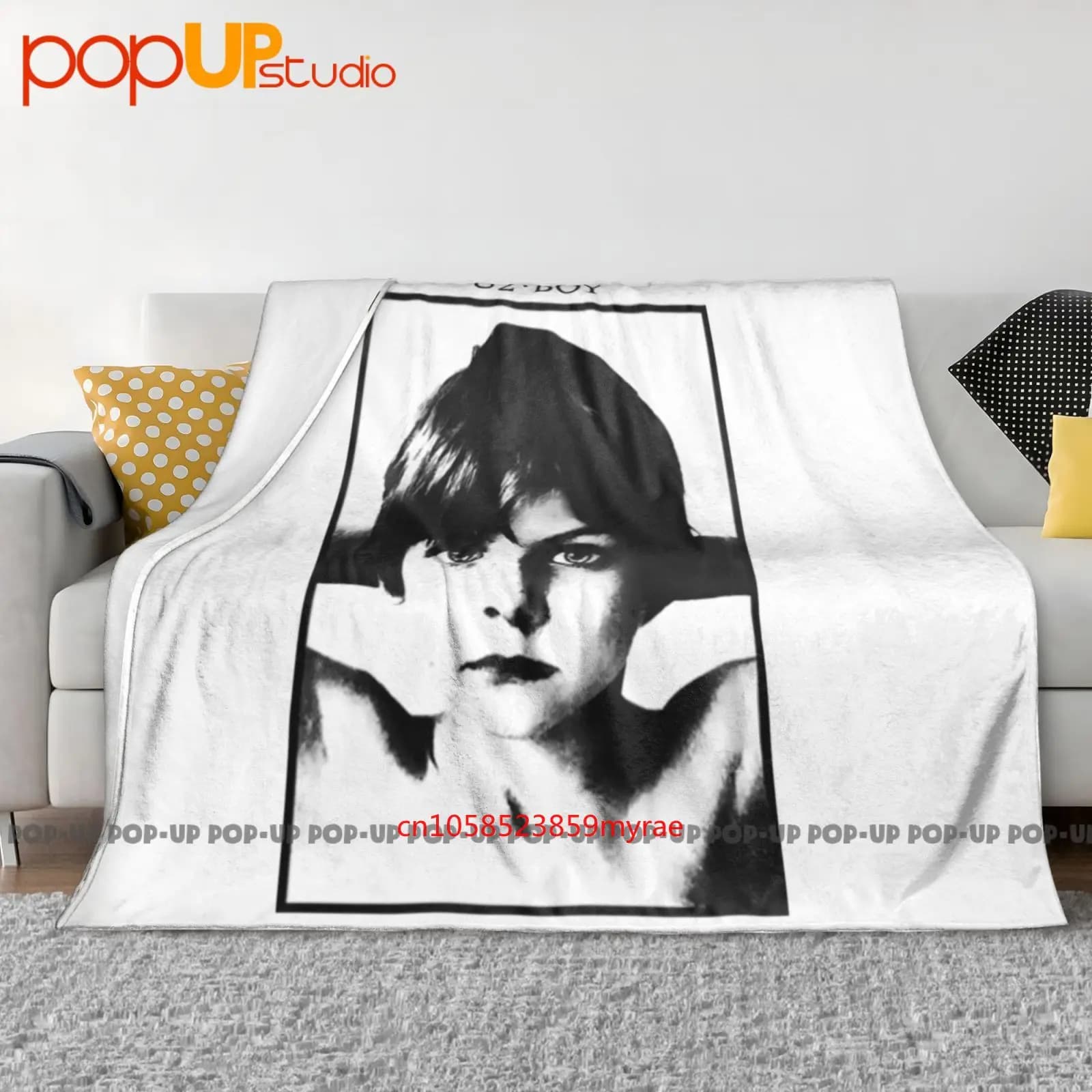 Copridivano invernale con copridivano per coperta ultra morbida con etichetta in poliestere vintage U2 Boy