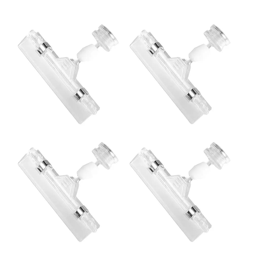 4 Pezzi Clip Magnetici Trasparenti per Etichette Prezzi, Espositori per Supermercati, Portaetichette, Clip per Lavagna, Organizzatore per Scaffali