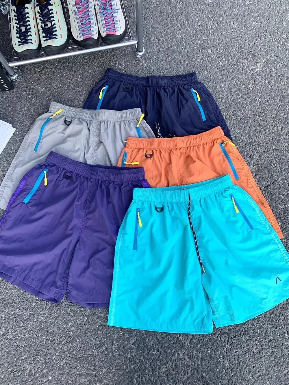 Pantaloncini Sportivi da Esterno ad Asciugatura Rapida, Traspiranti, Casual, a Cinque Quarti, per Coppie, a Vita Alta, Gamba Dritta, Estivi