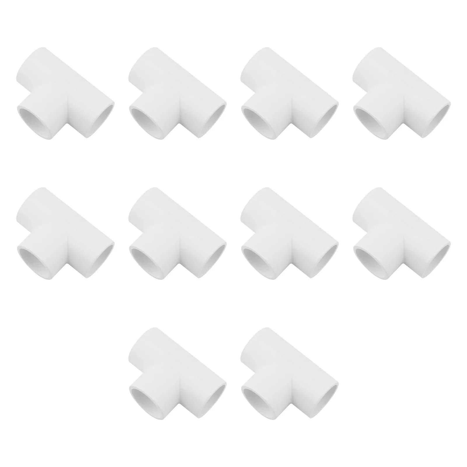 10 pezzi raccordi in PVC a 3 vie da 3/4 pollici per ripiani da costruzione fai da te tenda da serra mobili struttura di supporto da giardino tubo adattatore Conner
