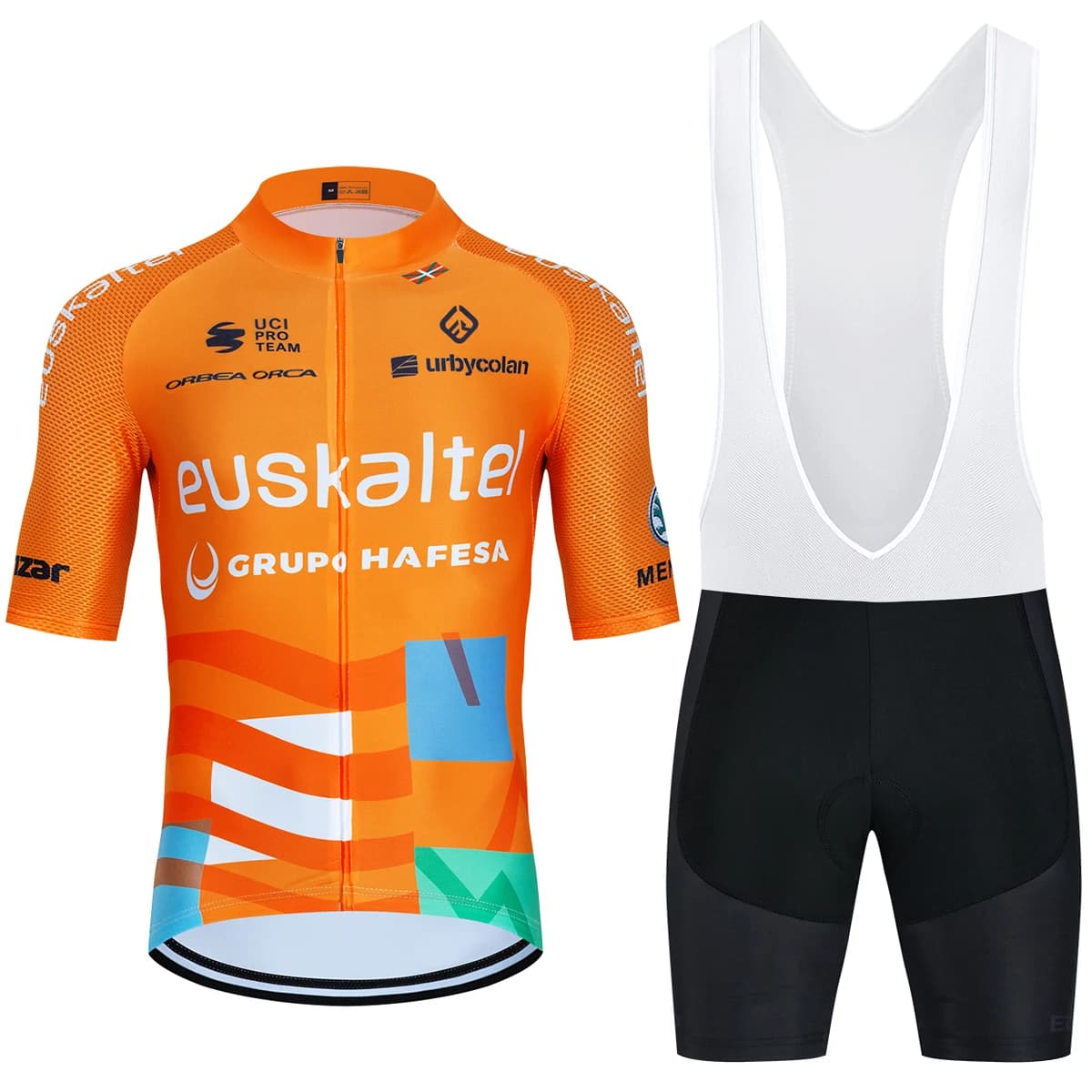 2025 Euskadi Cycling Team Jersey Pro Bike Jersey Bavaglini Pantaloncini Set Ropa Ciclismo Uomo Donna Estate Road Riding Maillot Jersey Pantaloni