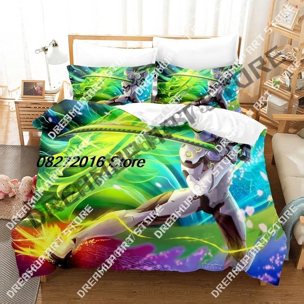 3D Print Overwatch Bedding Set Single Twin Full Queen King Size Bed Set Aldult Kid Bedroom Duvetcover Sets Bed Sheet