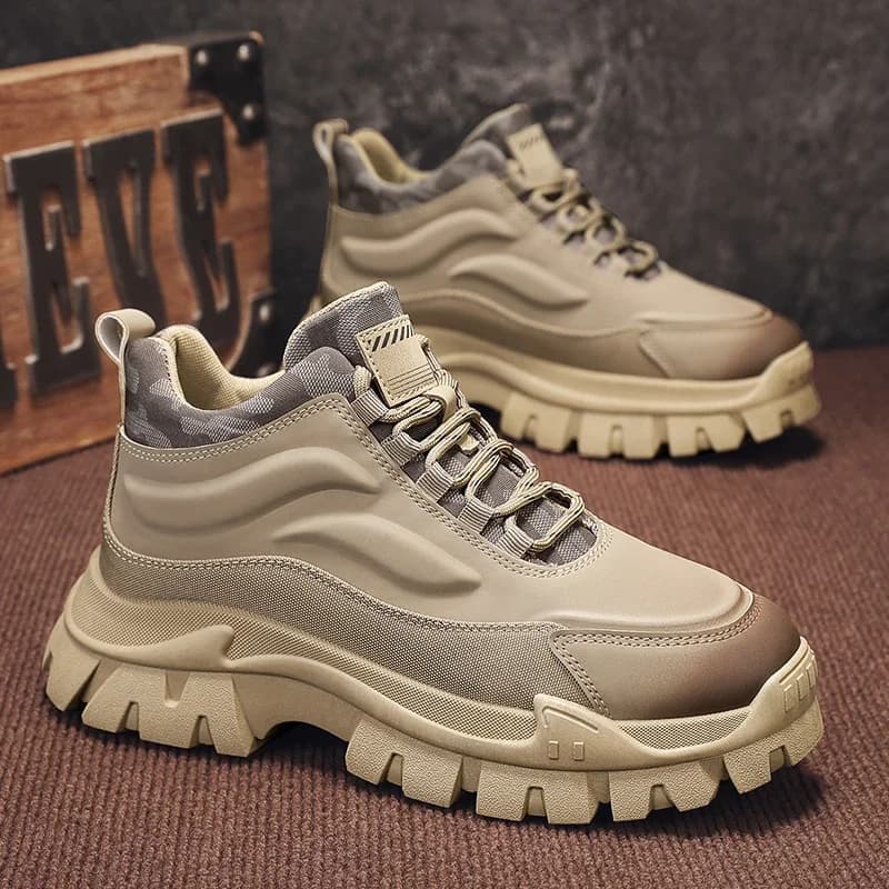 Stivaletti da uomo Moda Combattimento Stivaletti da moto tattici Escursionismo all'aperto Lavoro Designer di lusso Scarpe da uomo Botas Para Hombre