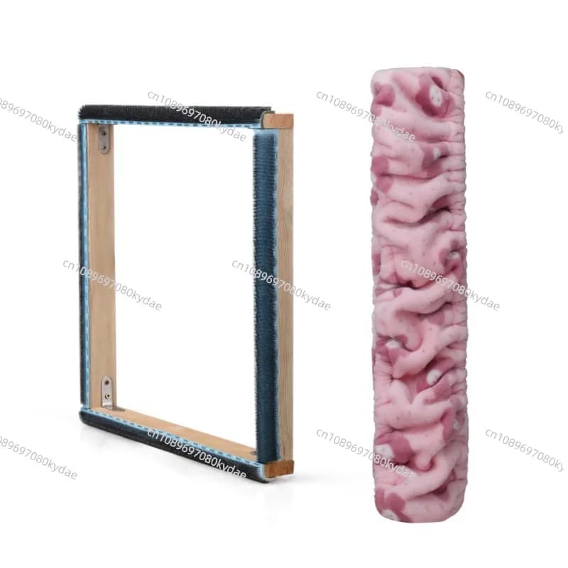30cm Square Embroidery Hoop Wooden Gripper Strip Frame For Punch Needle Frame DIY Embroidery Sewing Cloth Painting Quilting