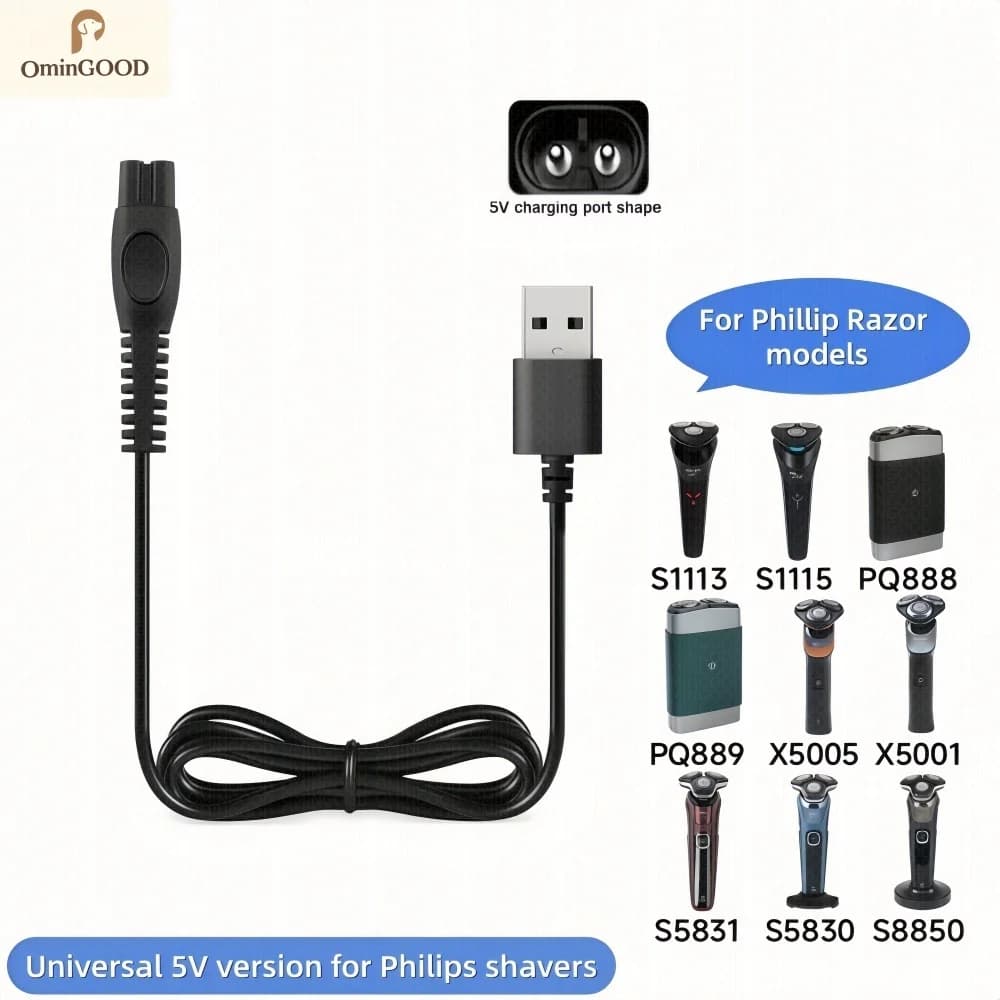 Caricabatterie per Rasoio Philips Norelco MG9520/50 MG7910/49 MG5910/49 PQ888 PQ889 S1112 S1118 QP2724/90 QP2834/70 S2313 X5000 S5831