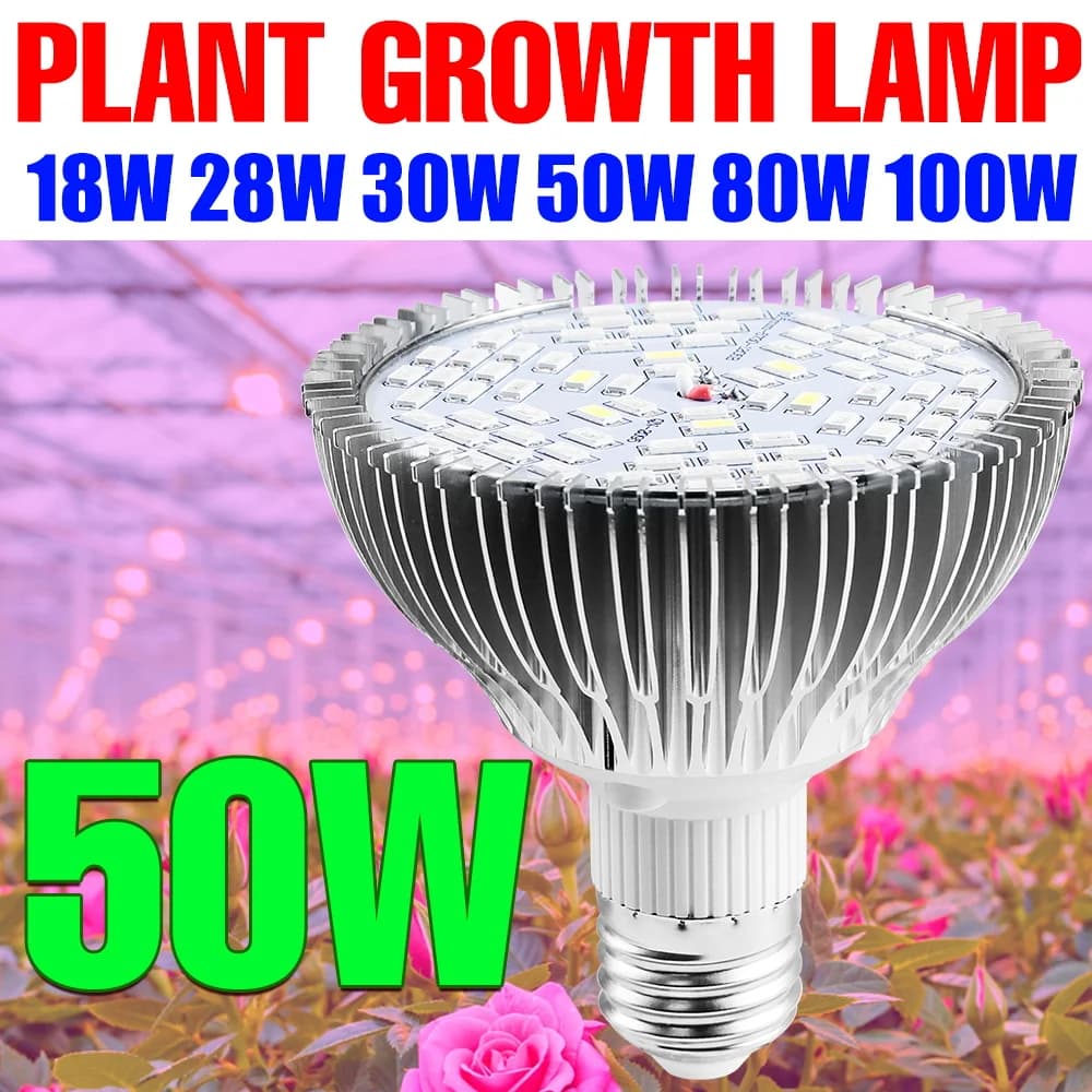 E27 LED Grow Lamp Full Spectrum Plant Growth Light E14 Phyto Lamp greenhouse Phytolamp for plants seeds indoor bulb