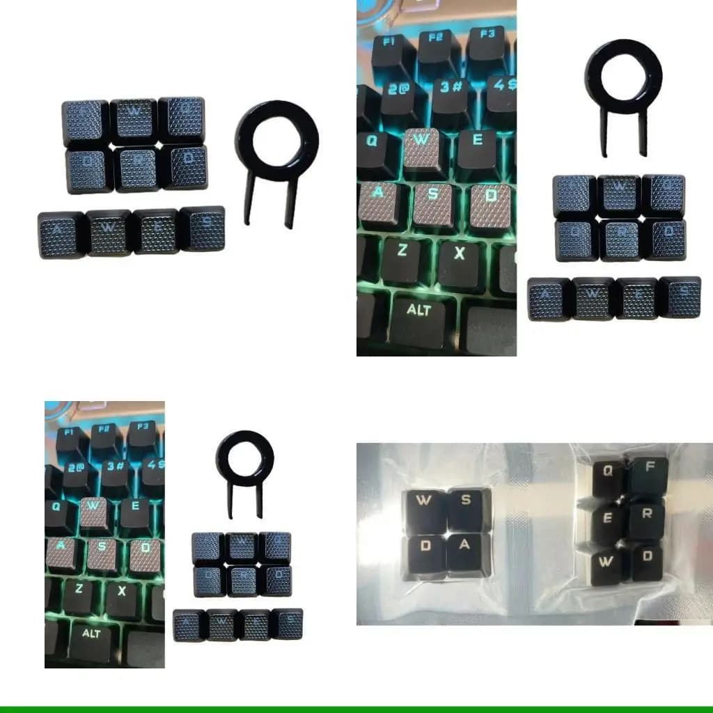 U55C 10PcsKeycaps for Corsair K70 RGB K95 K90K63K65 Mechanical Keyboard Keycap Set