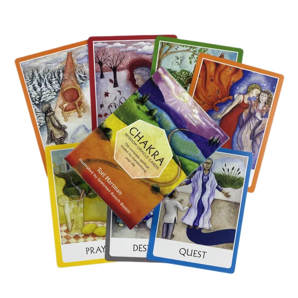 Chakra Wisdom Oracle Cards Fortune Telling divinazione Deck English Vision Edition Tarot Board Playing Game For Party