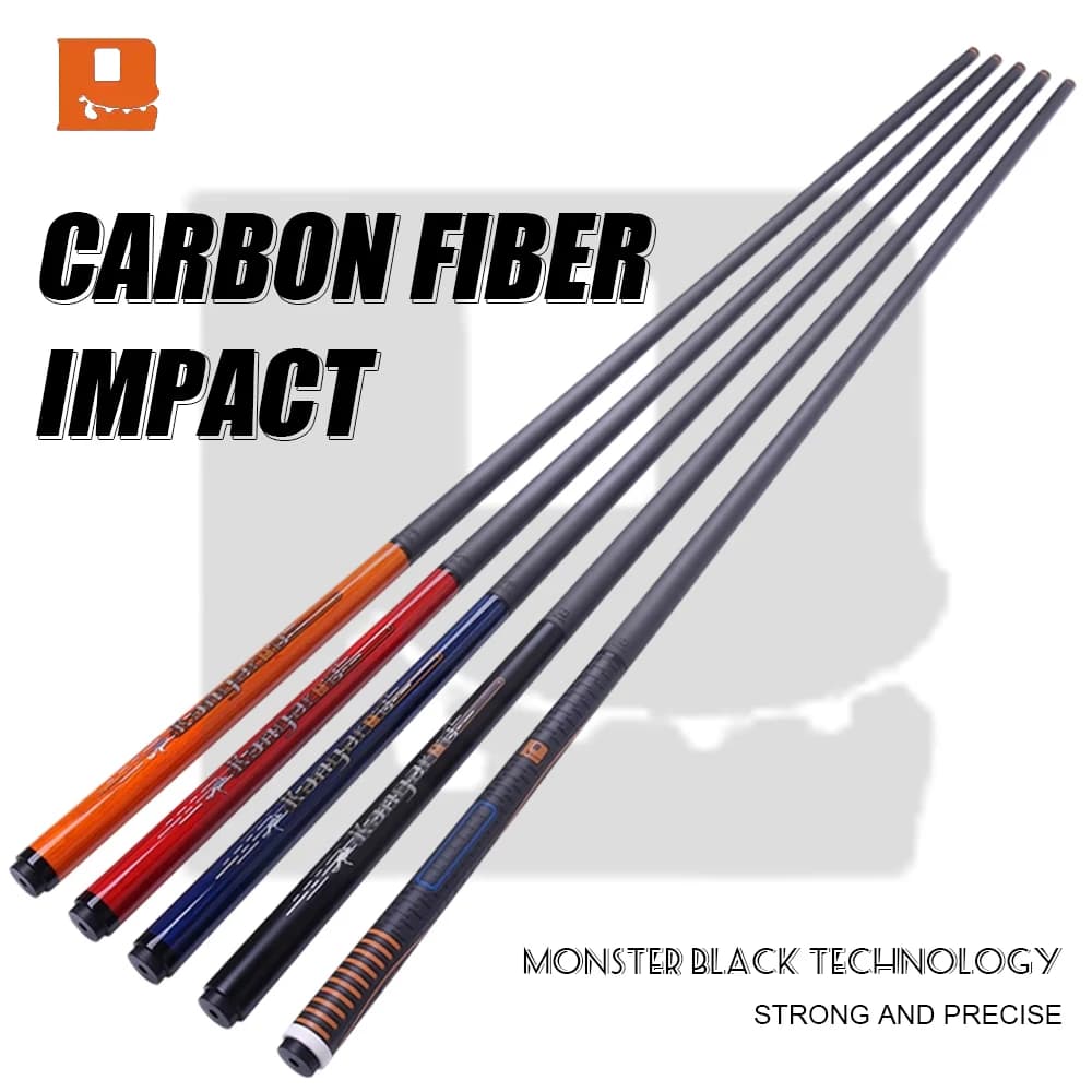 Little Monster-Professional Punch Cue, Carbon Technology Shaft, Carbon Fiber Jump Cue, Break Cue, 2 Pieces