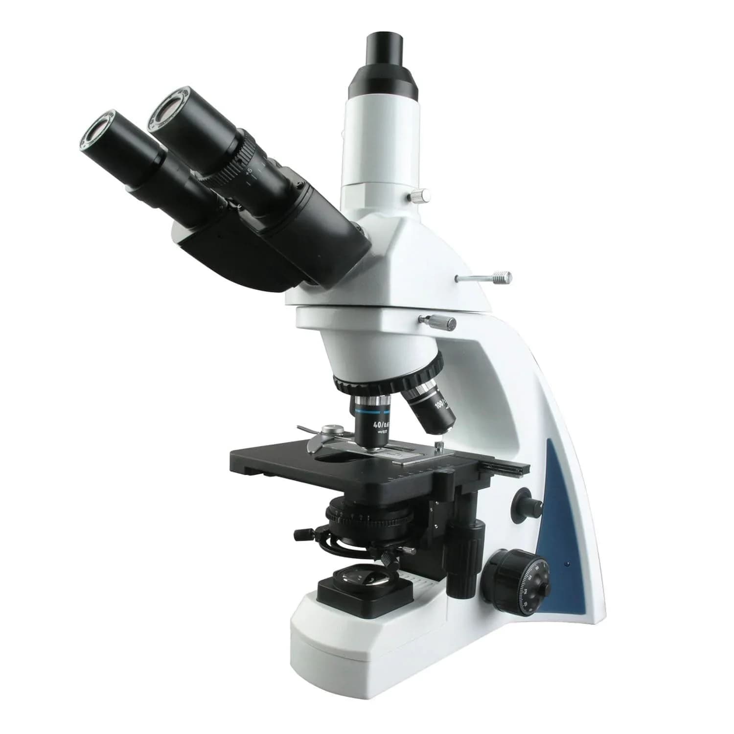 AmScope Microscopio composto trinoculare correttivato infinito 40X-2000X + LED 3W Koehler
