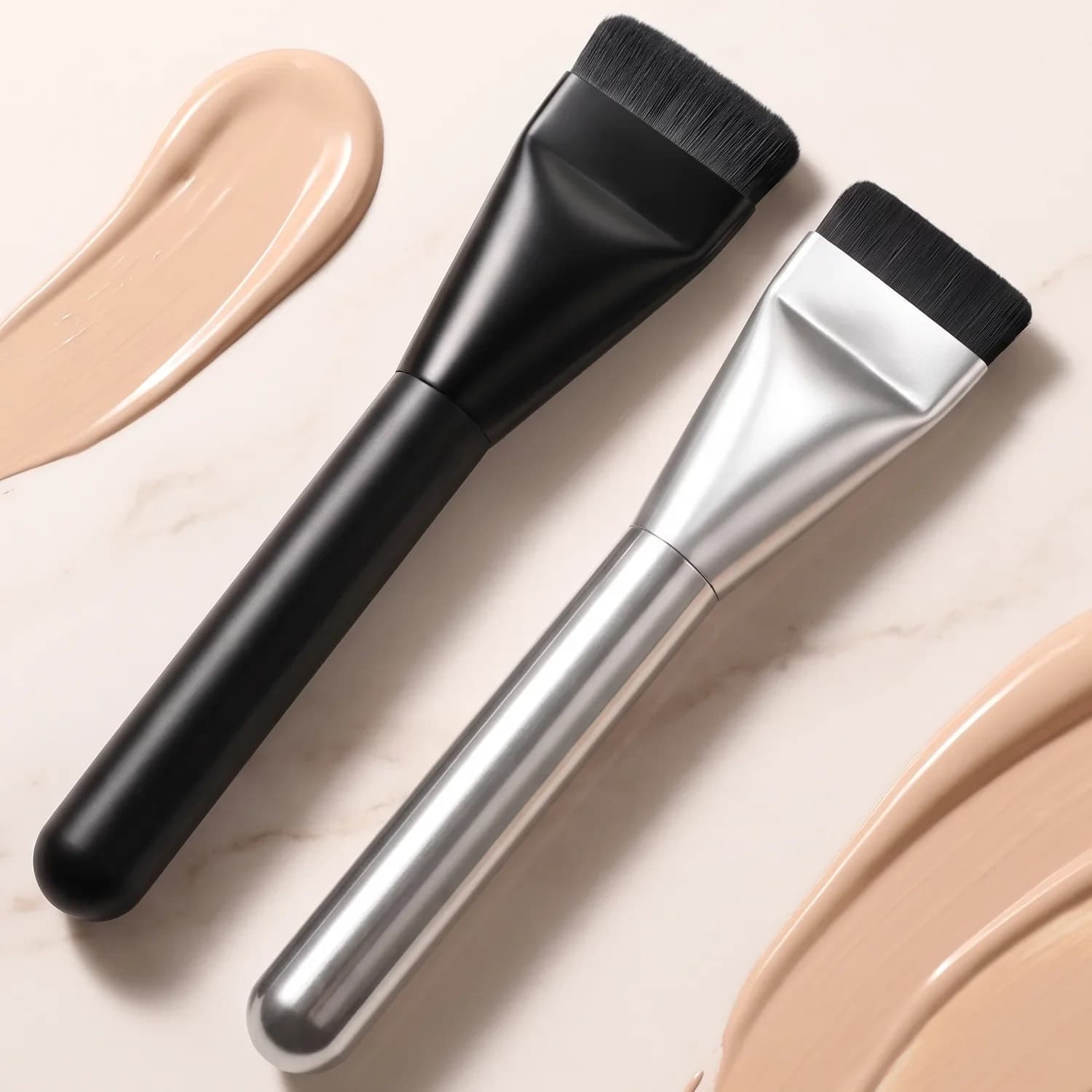 Ultra-Thin Foundation Brush – Non-Absorbent, Streak-Free, for Liquid Foundation / Mask / Cream, Beginner-Friendly