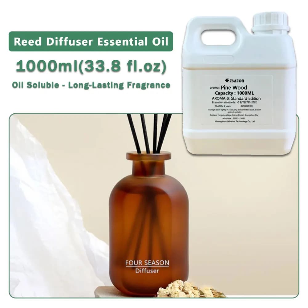 ESAEON No fire Aromatherapy Supplement Essential Oil, For Aroma Reed Diffuser & Flameless Aroma, Pine Wood - 1000ML (33.8 fl.oz)