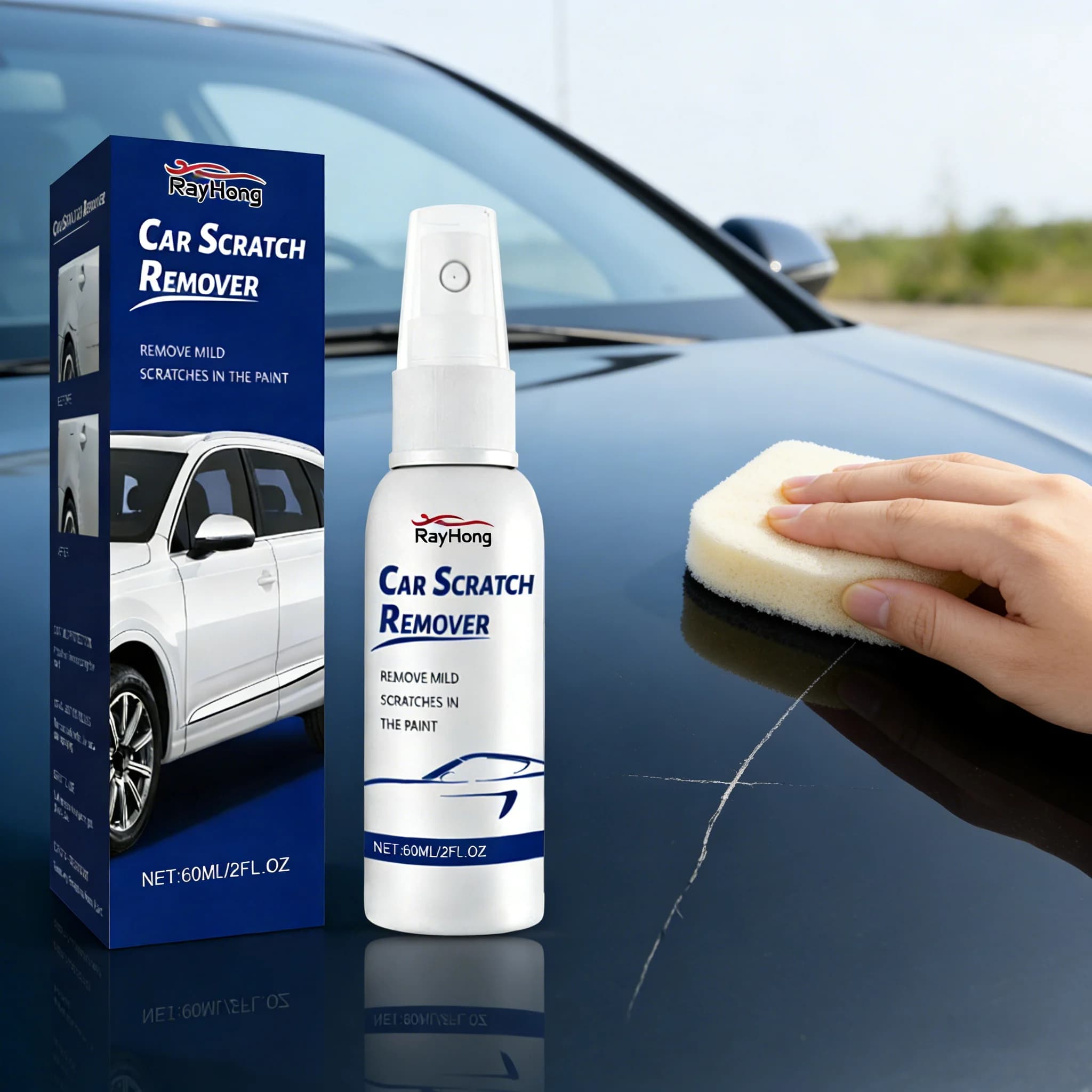Rivestimento Ceramico per Vernice Auto, Spray di Cera Cristallina, Polimero Liquido Nano Idrofobico Oleofobico Antigraffio per la Cura dell'Auto