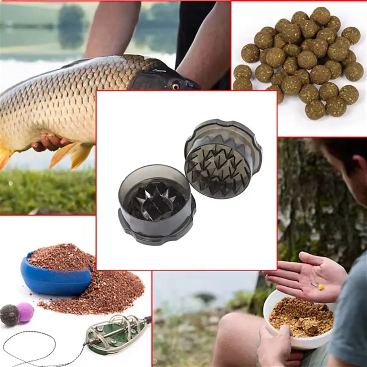 ABME New Carp Fishing Bait Boilie Crusher Grinder Box for Boilies Pellets Carp Bait Making Fishing Tackle Accessories