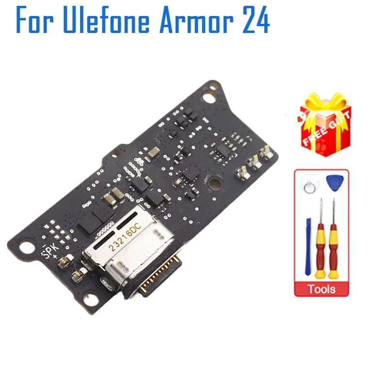 New Original Ulefone Armor 24 USB Board Base Dock Charging Port Board Repair Accessories For Ulefone Armor 24 Smart Phone