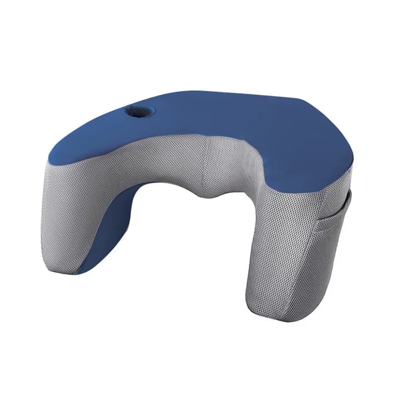 Cuscino grande in memory foam per scrivania da letto con tasca e poggiabraccio, cuscino da gaming per letto e pavimento, relax in posizione seduta, fodera lavabile