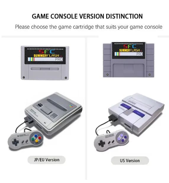 FLASH ESTATE SUPER 2500 IN 1 PLUS con memoria chip scheda 8G per console di gioco SNES Versioni giapponesi e europee